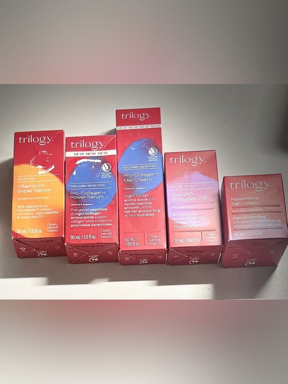 Trilogy Skincare Bundle Vitamin C 
Pro-Collagen Serum Night Cream BNIB